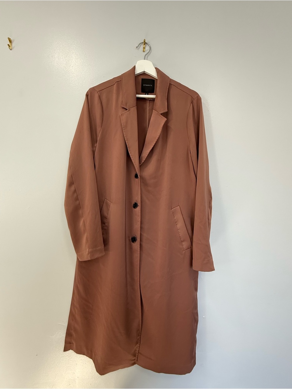 Dynamite Longline Single-Breasted Trench Coat - Picture 2 of 4